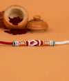 925 Silver Rakhi with Multicolor Thread Beads - Rakhi Gift