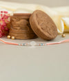 925 Silver Star Charm Rakhi with Pink Thread - Rakhi Gift
