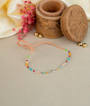 925 Silver Rainbow Seed Bead Rakhi - Rakhi Gift Online