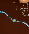 925 Silver Daisy Charm Rakhi with Pearl Beads - Rakhi Gift