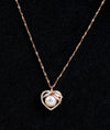 Amoura Gold Pearl Italian Silver Pendant Chain