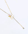 Fiore Magico Floral Gold Plated Silver Pendant Chain
