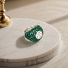 Ahalyaa Enamel CZ Ring