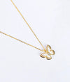 Aurelia Butterfly Gold Plated Silver Pendant Chain