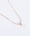 Tara Pearl Cluster Italian Silver Pendant Chain