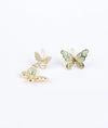 Zephyr Papillon Gold Plated Silver Pendant Set