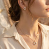 925 Silver Gold Plated Daily Wear Pendant Set for Women