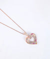 925 Silver Italian Heart Pendant Chain for Women