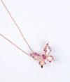 925 Silver Aura Butterfly Italian Women's Pendant Chain