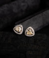 Ilyara Shine CZ Silver Stud Earrings