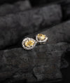 Sunlure Spark CZ Silver Stud Earrings