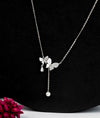 Selene Bloom Silver Butterfly Pendant Chain
