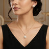 925 Silver Pearl Gold Plated Women's Pendant Set