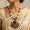 925 Silver Lakshmi Heritage Long Necklace for Women