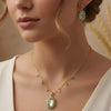 925 Silver Gold-Plated Pendant Set for Women