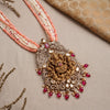 925 Silver Aadhya Lakshmi Bead Long Necklace