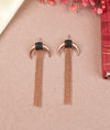 Crescenta Luxe Tassel Italian Silver Long Earrings