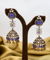 Amethystra Victorian Silver Jhumkas