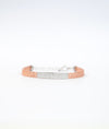 Luce Radiance Rose Gold Mesh Italian Silver Bracelet