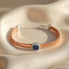 925 Silver CZ Charm Italian Bracelet for Women
