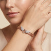 925 Silver Divina Winged Charm Italian Women's Bracelet