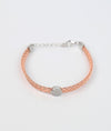 Aurora Lume Woven Rose Gold Italian Silver Bracelet