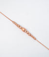 Lusso Delicato Rose Gold Italian Silver Beaded Bracelet
