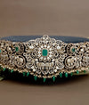 Elysia Emerald-Set Victorian Silver Oddiyanam