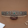 925 Silver Emerald & Kundan Charm Victorian  Oddiyanam