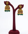 Varna Bell Temple Craft Jhumka Silver Earrings