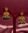 Varna Bell Temple Craft Jhumka Silver Earrings
