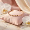 925 Silver Rose gold Finish Italian Kada for Women