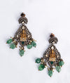 925 Silver Aarohi Jadau Traditional Earrings for Women