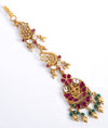 Vaibhavi Gold-Plated Temple Silver Maang Tikka