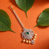 925 Silver Aabroo CZ Silver Maang Tikka for Women
