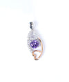 Bellissima Stone Studded Italian Silver Pendant