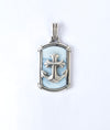 Eterna Anchor Patterned Silver Pendant