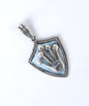 Regalia Crown Oxidised Silver Pendant