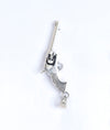 Desperado Gun Design Oxidised Silver Pendant
