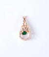 Bellissima Emerald Glow Italian Silver Pendant