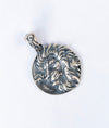 Simha Regal Lion Oxidised Silver Pendant
