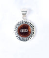 Audi Emblem Glow Oxidised Silver Pendant