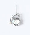 Luna Silver Butterfly Brooch with CZ Crystal Accents