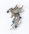 Noorani Enchanted Bird Jadau Silver Brooch