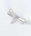 Serenity Silver Brooch with Pearl Dragonfly Wings