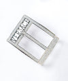 Luxore Iconic Frame CZ Silver Men’s Buckle