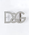Magnifico D&G Monogram CZ Silver Men’s Buckle