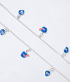 Neelpari Blue Owl & Bird Charm Silver Baby Anklet
