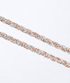 Aurora Dual-Tone Silver Italian Anklet