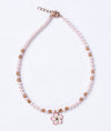 Sakura Pink Bloom Silver Anklet